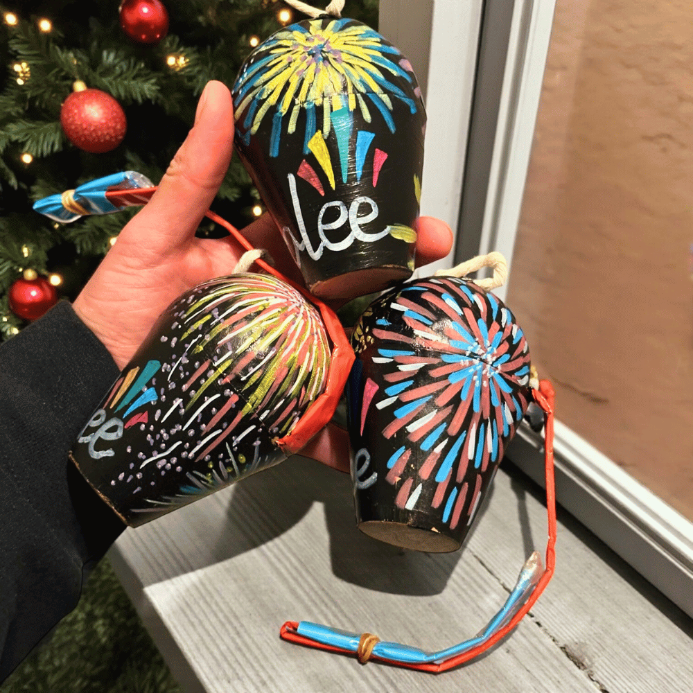 Handbemalte Kugelbombe (Dummy) 3 Inch / 75mm – Deko für Feuerwerkfans