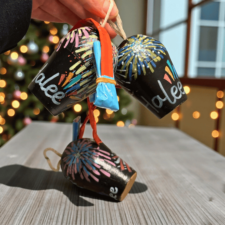 Handbemalte Kugelbombe (Dummy) 2,5 Inch / 65mm – Deko für Feuerwerkfans