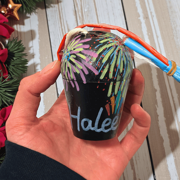 Handbemalte Kugelbombe (Dummy) 2,5 Inch / 65mm – Deko für Feuerwerkfans