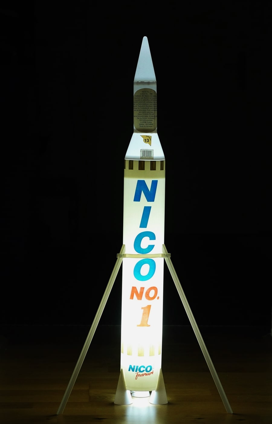 Nico No.1 Raketenbasis Lampe
